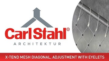 X TEND mesh diagonal, adjustment with eyelets