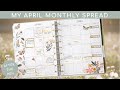 Monthly Spread April 2024 | Plan With Me