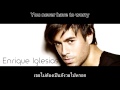 Enrique Iglesias - Finally Found You ft. Sammy Adams Sub Thai