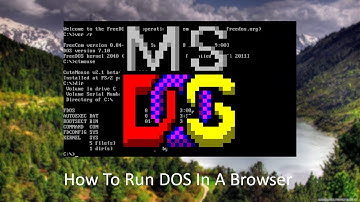 How To Run DOS (Disk Operating System) In A Browser
