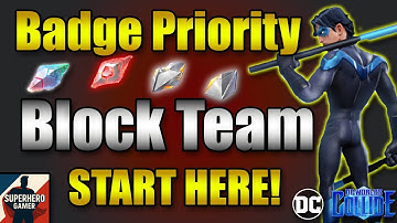 DC Worlds Collide – BLOCK TEAM BADGE PRIORITY (Who Should You Upgrade FIRST?)