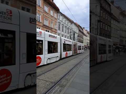 Graz Tram #653 Line 1 Bombardier Cityrunner