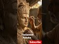 the woodencraft sculptor making statue the samrat Ashoka #viral #art #shortvideo #youtube #aishorts