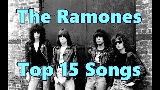 Video thumbnail of "Top 10 Ramones Songs (15 Songs) Greatest Hits (Joey Ramone)"