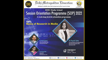 Session Orientation Programme - SOP 2022 - Basics of Research in Media