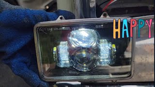 Installing 4x6 Led Headlights on My Freightliner Classic XL! Big Daddy Gets New Glasses