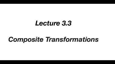 Computer Graphics|Composite Transformations|Lecture 3.3 |M.Sc. 2nd Sem|RTMNU|Vijeet Meshram