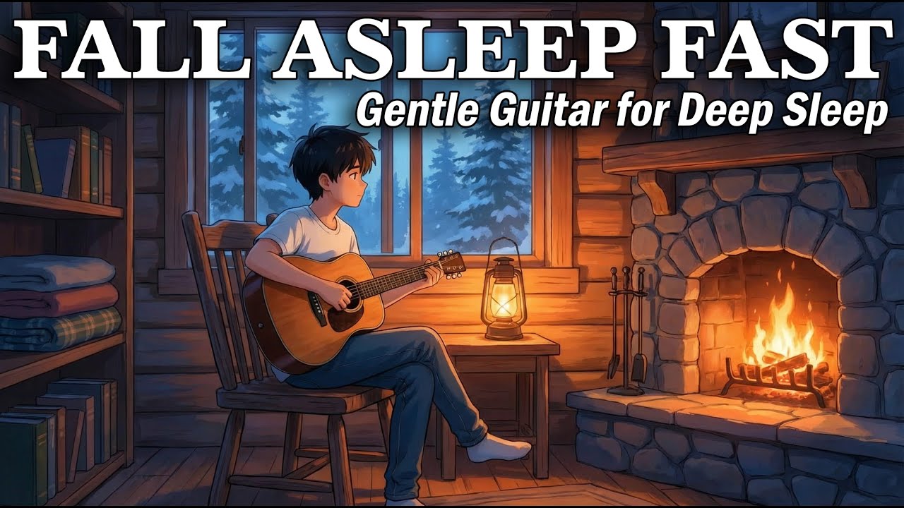 Acoustic Guitar for Deep Sleep (No Vocals) 🌙 Cozy Night Ambience