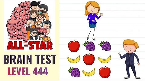 Brain Test All Star Level 444 | Bring the lovers together | Walkthrough
