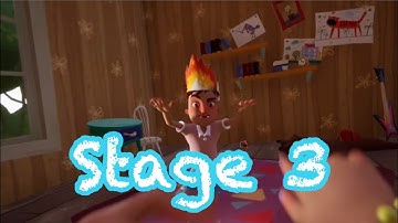 He’s on fire! (Hello Neighbor Hide & Seek stage 3)