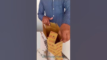 How to pack a bottle in a wrong size carton box #shorts #short
