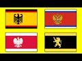 EUROPEAN FLAGS in the Style of Prussia - Alternate Flags of Europe