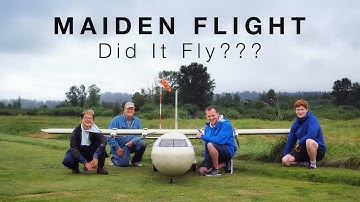 Scratch Built RC Cargo Plane Maiden Flight