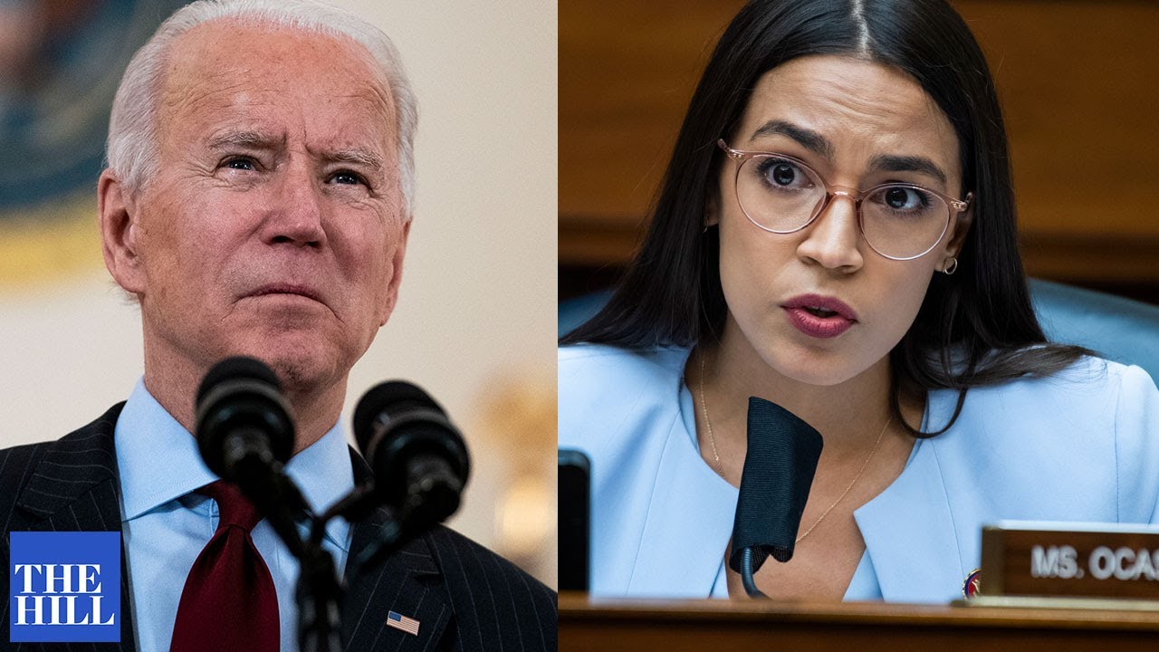 AOC sends MESSAGE to Biden on Green New Deal