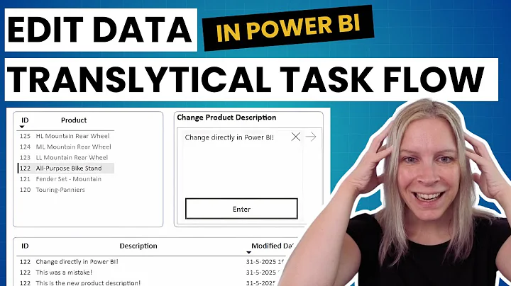 Edit data in Power BI – Translytical task flows