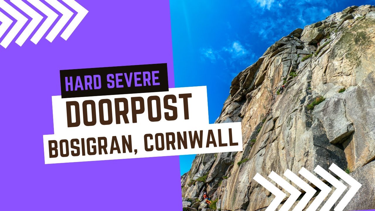 Cornwall trad climbing Doorpost Hard Severe 4b*** Bosigran YouTube