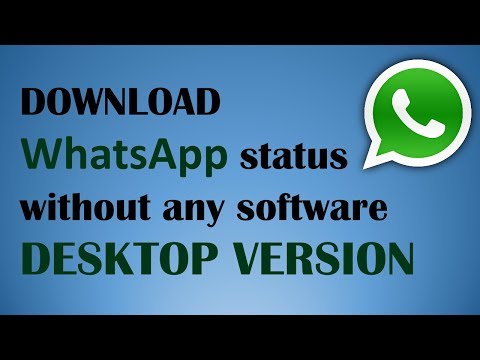 Download WhatsApp Status or Profile picture on desktop PC version (Windows)