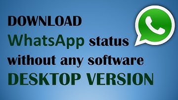 Download WhatsApp Status or Profile picture on desktop PC version (Windows)