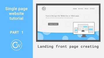#webdesign Single page website design in html css speed tutorial | part 1 | by creative web
