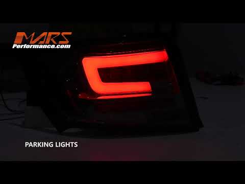 MARS Performance LED Stripe Sequential Indicator Tail lights for Subaru Impreza 07-2013 WRX STI