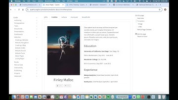 About Page for Quarto Websites
