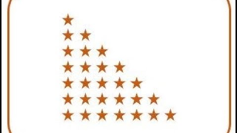 C program to create triangular asterisk (star) pattern