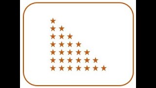 C program to create triangular asterisk (star) pattern