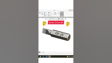 Screw Driver Bit In Solidworks | #solidworks | #autocad