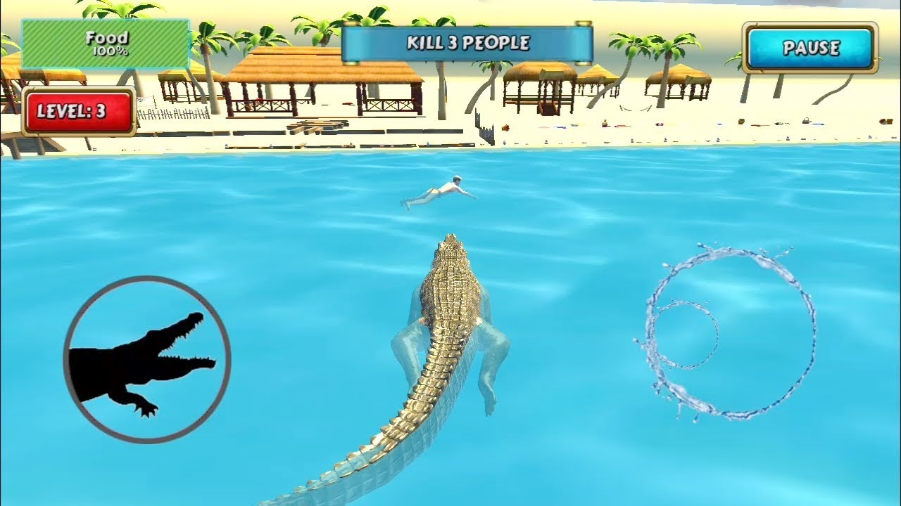 Crocodile Simulator Beach Hunt | Android Gameplay - YouTube