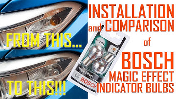 BOSCH MAGIC EFFECT BULBS INSTALLATION AND REVIEW. THESE CHROME INDICATORS LOOKS FANTASTIC!!! PY21W