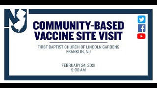 Governor Murphy Visits Franklin Community-Based Vaccine Site
