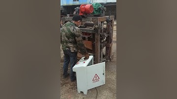Manual brick making machine QT40-2 perforated concrete block machine brick factory