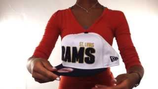 Rams 'BIGSIDE A-FRAME SNAPBACK' White-Navy Hat by New Era