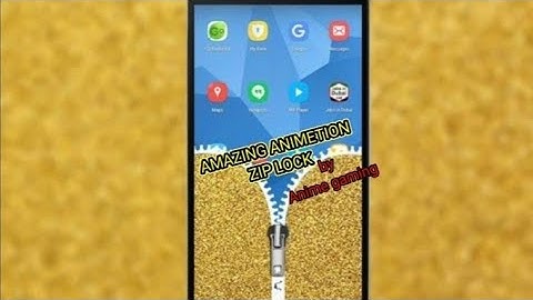 how to set zip lock on lock screen by [Anime gaming]