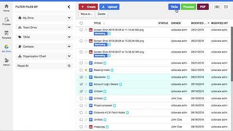 Manage files with Tags and domain shared tags
