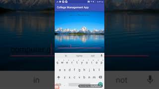 College Management System Android Project