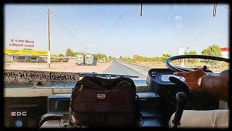 GSRTC Deluxe Express Bus Highway Bus Driving Video.