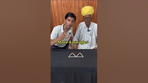 move 1 stick make 4 triangles (crazy) 😮 #gorpuzzle #shorts #puzzle