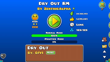 Geometry Dash Dry Out RM by ZenthicAlpha [Hard] (All Coins)