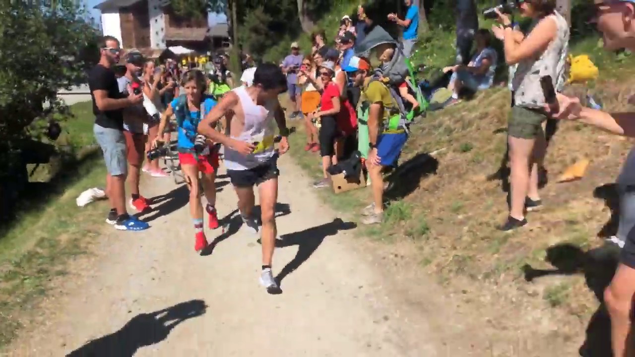 kilian jornet at chanodolin on his way to the victory at Sierre Zinal 2019