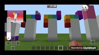 Numberblocks band Quarters but in minecraft. 0.25 - 33.25