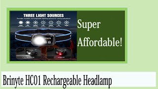 Brinyte HC01 Rechargeable Headlamp
