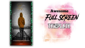 Osm Full screen Avee player template | How to make WhatsApp status video | Avee player template