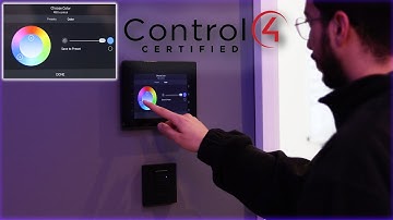 How to use the RGB lighting control on the new Control4 OS 3.3 system