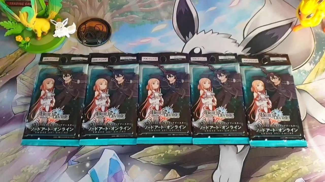 Relaxing ×5 Sword Art Online Build Devide Pack Opening ASMR | No talking | Light/Faint music | 