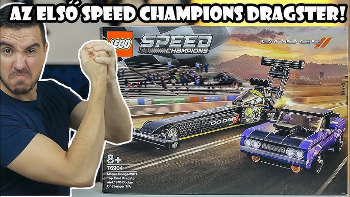 LEGO 76904 Mopar Dodge SRT Top Fuel Dragster and 1970 Dodge Challenger T/A  - Speed Build 2021 - YouTube