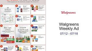 Walgreens Weekly Ad 07/12 - 07/18