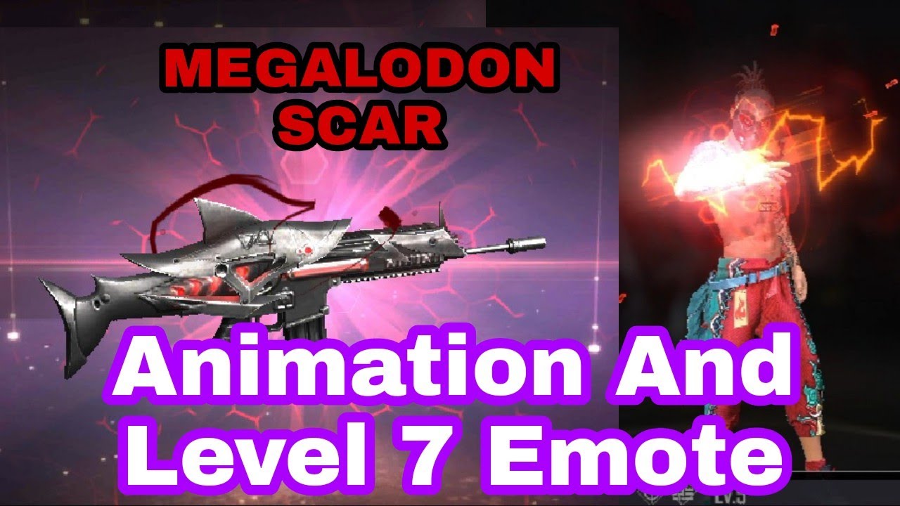 MEGALODON  SCAR -  Animation  And Level 7 Emote - WhatsApp Status