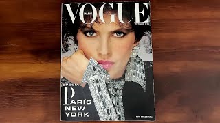 French Vogue October 1983 Clio Goldsmith | ASMR Magazine Flip Through