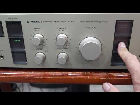 Sold. Pioneer A-570 Amplifier - 190W, 4-Transistor 2-Screw